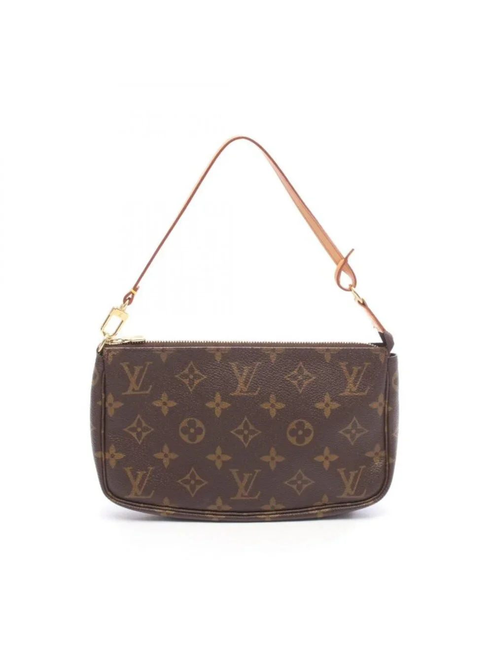 Louis Vuitton Handbag Pochette Soir Canvas Leather